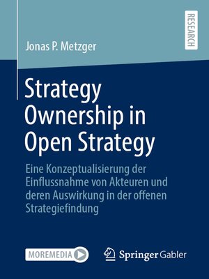 cover image of Strategy Ownership in Open Strategy